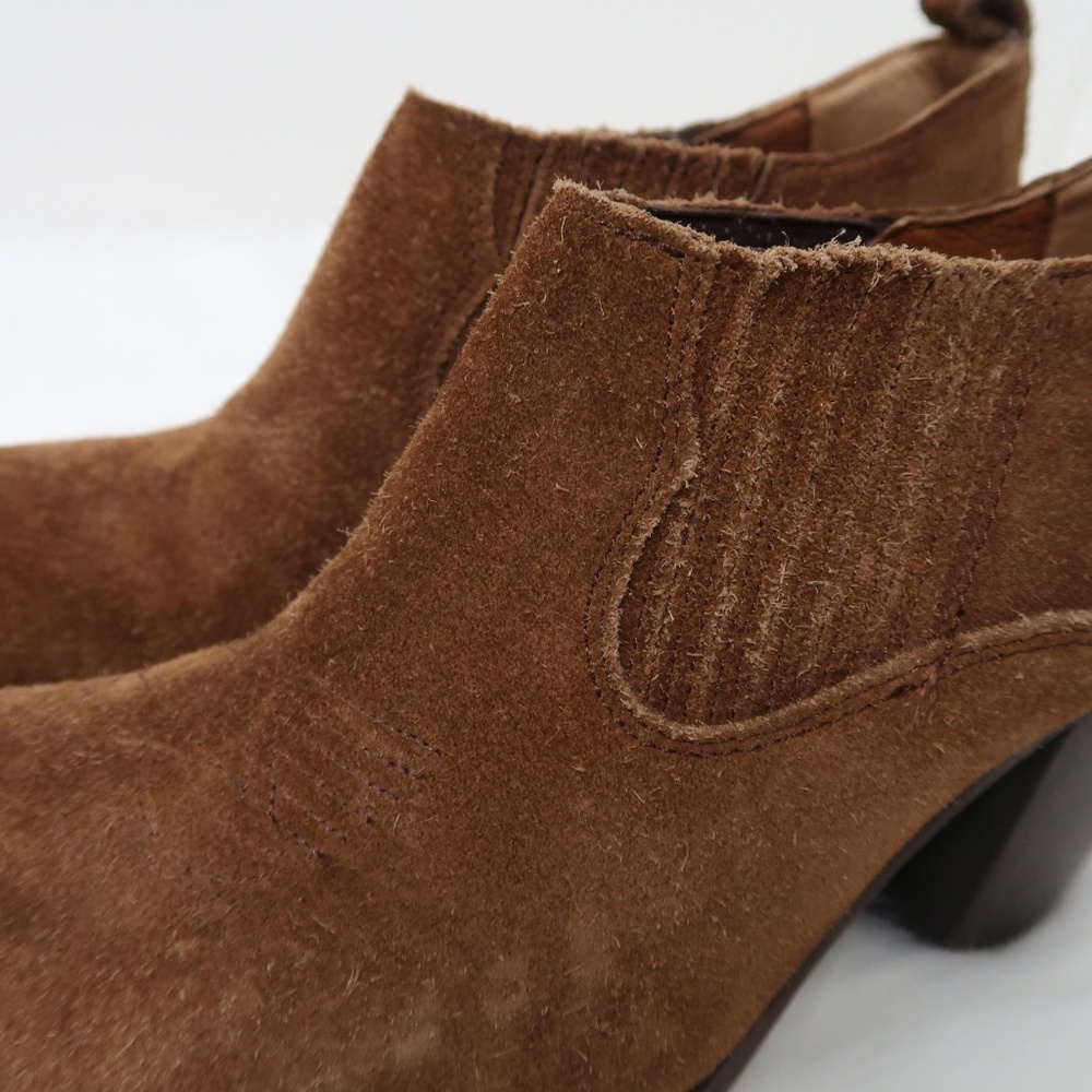 Frye Frye Iliana Suede Distressed Shootie Bootie 8 - Picture 7 of 8